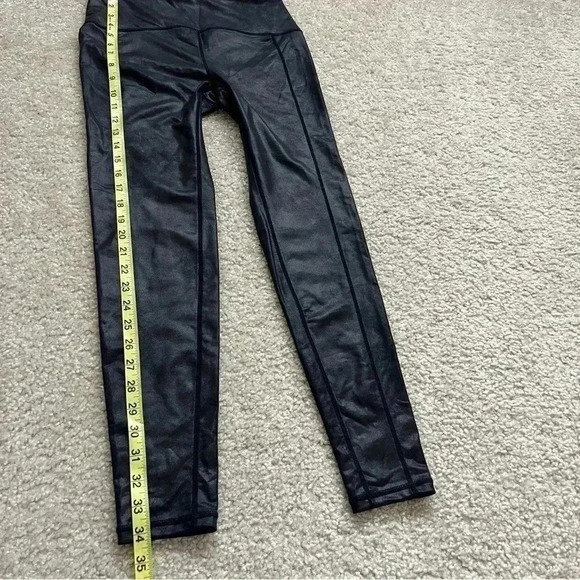 Free People FP Movement Black Shiny Leggings Pants Size Small Urban Outfitters - Picture 15 of 16